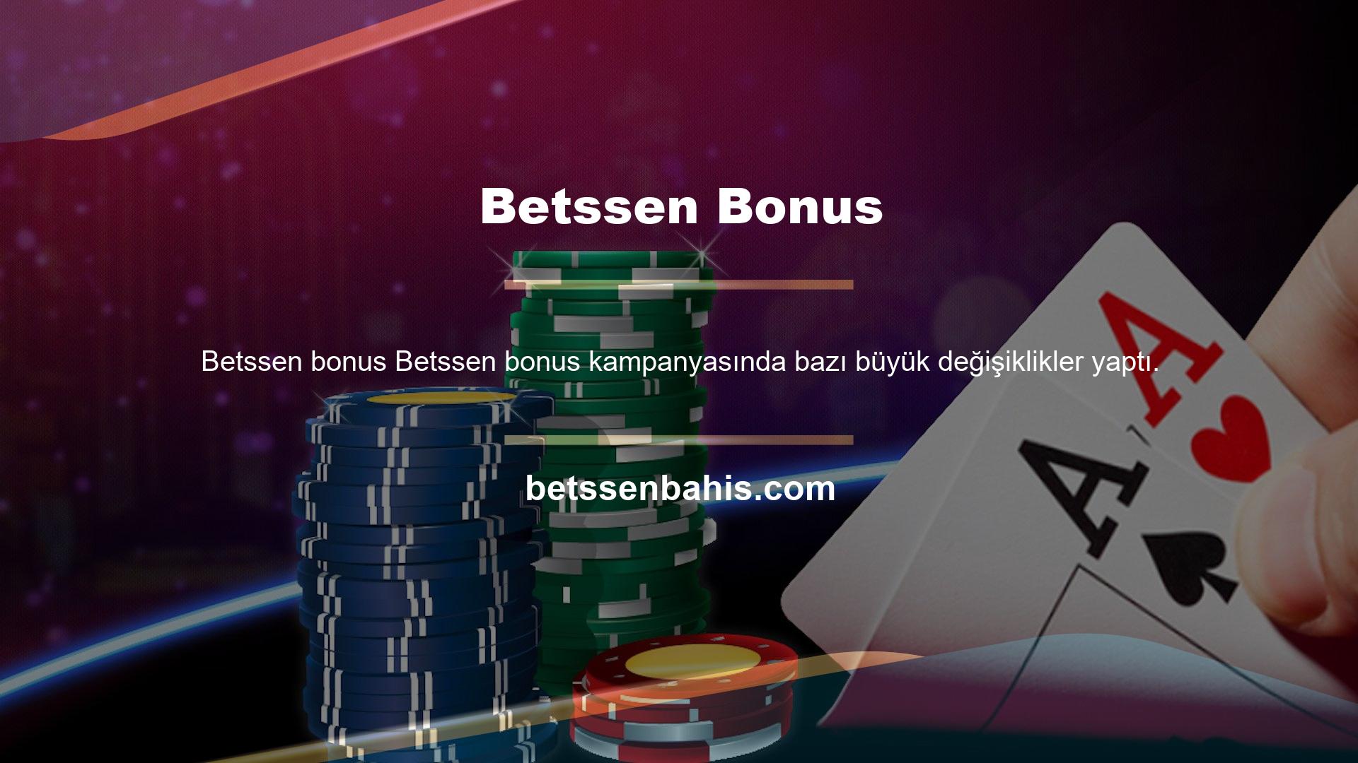 Betssen Canlı Casino'nun popüler bonuslarının çoğu artık ücretsiz! Referans bonuslarında bahis zorunluluğu yoktur